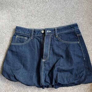 Zara Dark Blue Denim Skort
